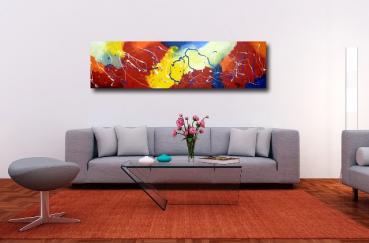 Lust for life - large abstract painting the living room
